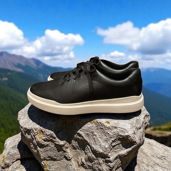 Cole Haan Grand Pro Leather Laser Cut Sneakers. NWOB - Picture 13 of 15